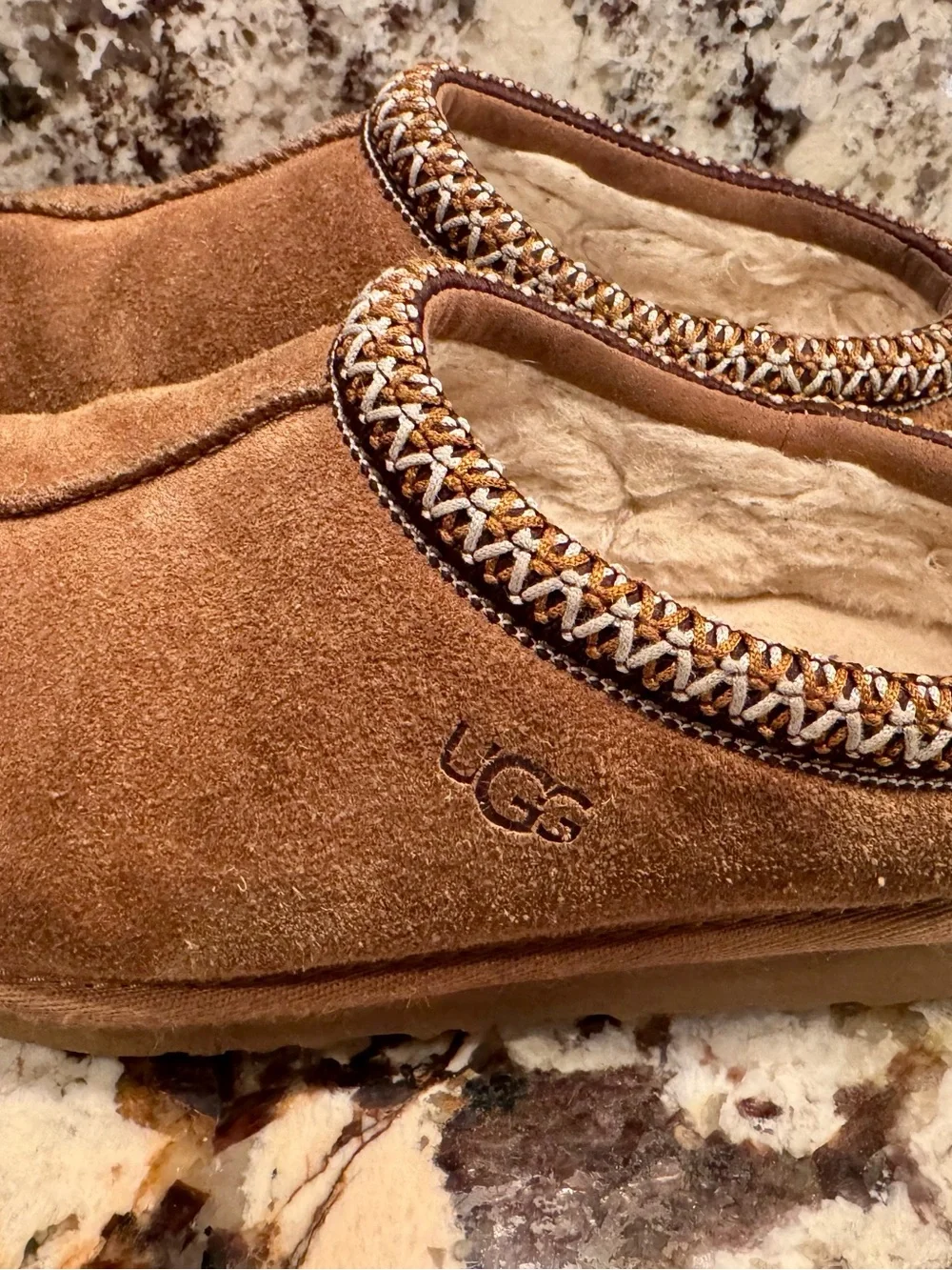 UGG Chestnut Brown Tasman II suede  clog  Kids US 2